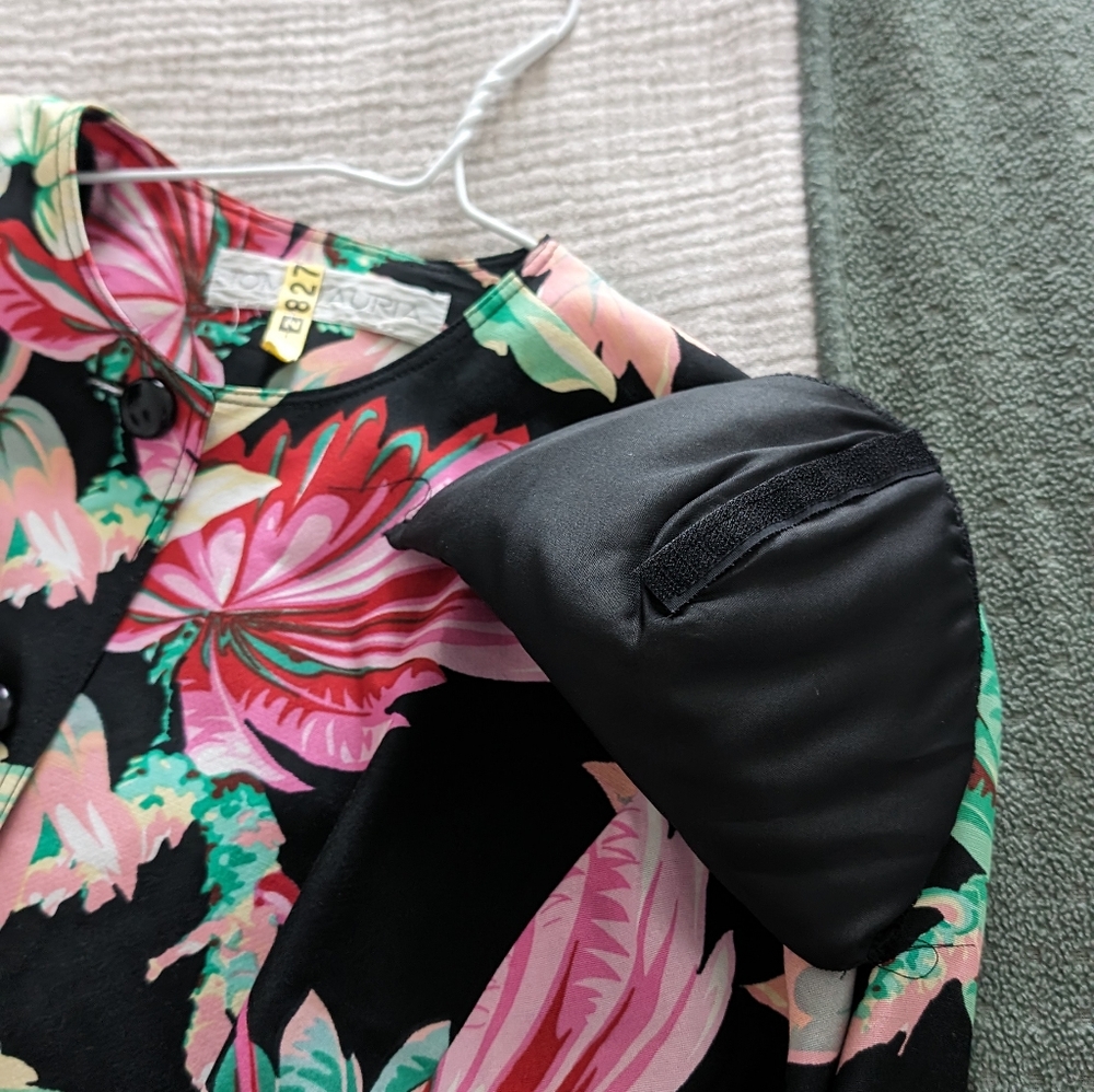 80s blazer - pink green print - sz8 - Picture 5 of 5